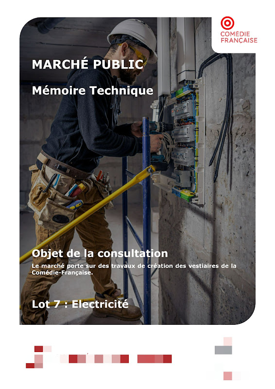 Aperçu anonymisé 1 - Travaux de création des vestiaires de la Comédie Française